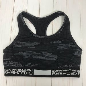 Skechers Performance Black & White Sports Bra